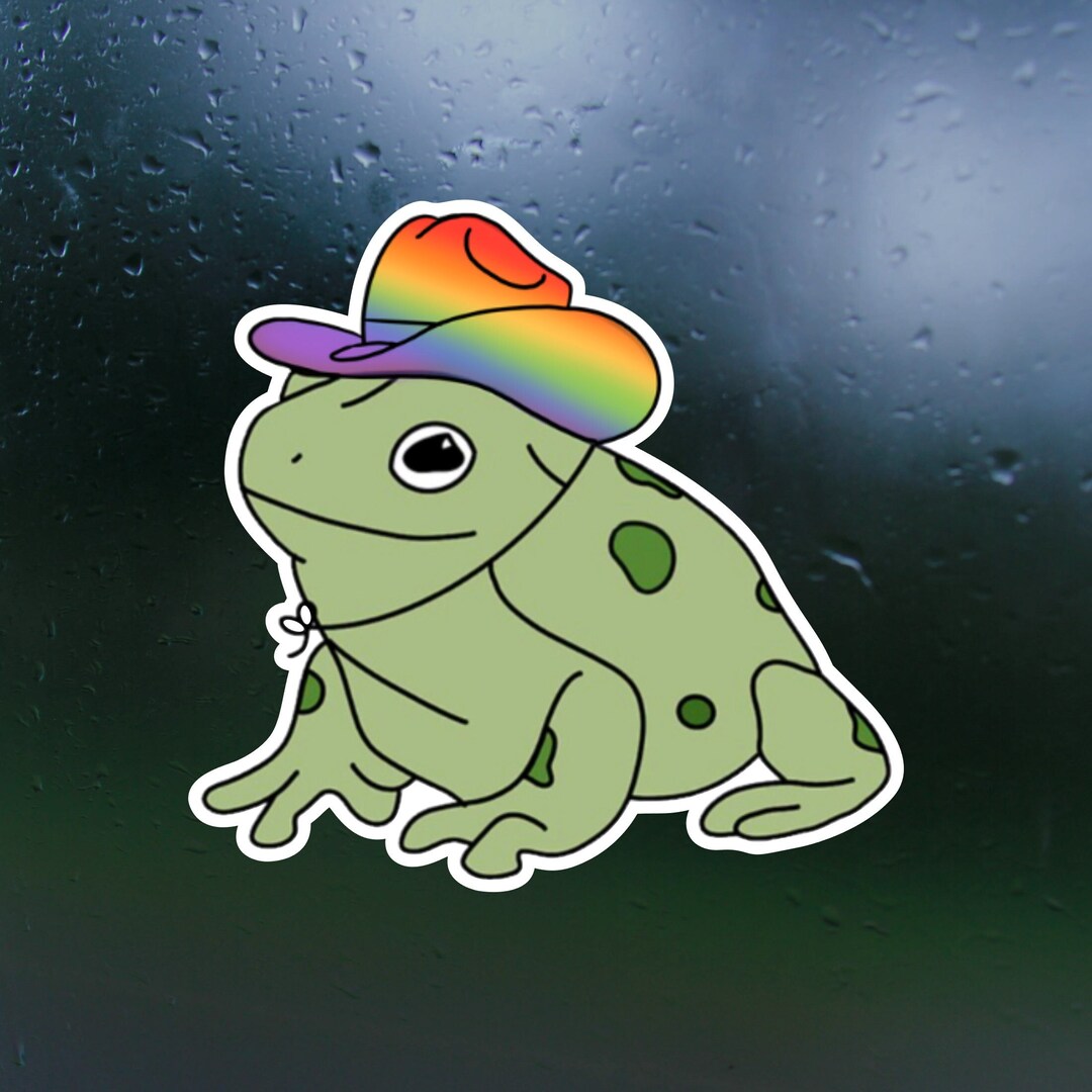 Rough Rider Toad Sticker Pride Toad Sticker for Cars, Mugs, Glass, Laptops & More - Etsy