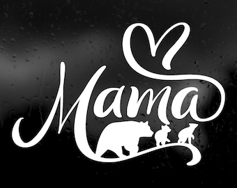 Die Cut Vinyl Decal - Mama Bear