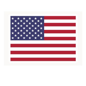 Waterproof Vinyl American Flag Sticker Decal - Car / Truck / Window Sticker Decal