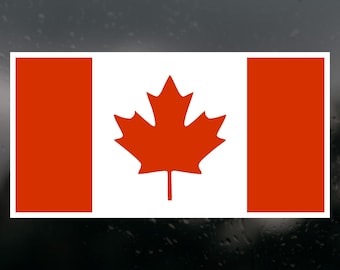 Canada Flag Decal: Die Cut Vinyl for Car, Truck, Laptop