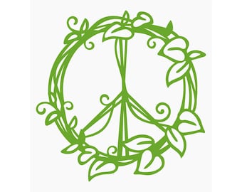 Vine Peace Sign Aufkleber: Die Cut Vinyl, Auto, Laptop, Fenster