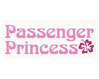 Groovy passagier Prinzessin Die Cut Vinyl Aufkleber - Fahrzeug/Fenster Aufkleber