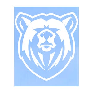 Grizzly Bear Bust Vinyl Decal: Car, Truck, Trailer Window
