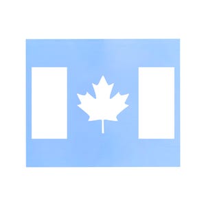 Calcomanía de vinilo troquelado con la bandera de Canadá: calcomanía para camión, calcomanía para automóvil, calcomanía para computadora portátil