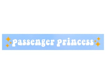 Cute Passenger Princess Die Cut Vinyl Decal Sticker