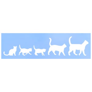 Cat Family Vinyl Decal: Waterproof Car, Truck, Laptop Sticker
