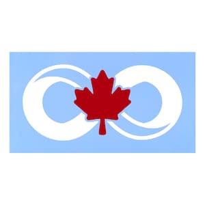 Calcomanía de vinilo troquelado con hoja de arce canadiense Infinity: calcomanía para auto, calcomanía para camión, calcomanía para computadora portátil
