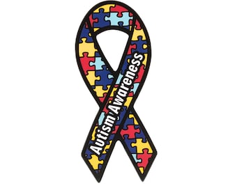 Autism Awareness Ribbon Vinyl Sticker: Car, Laptop, Truck Decal