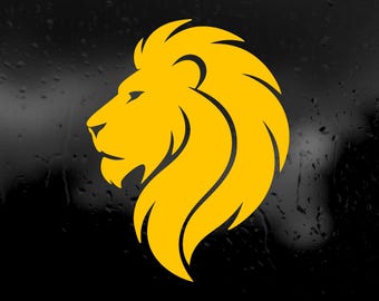Die Cut Vinyl Decal - Lion Side Profile
