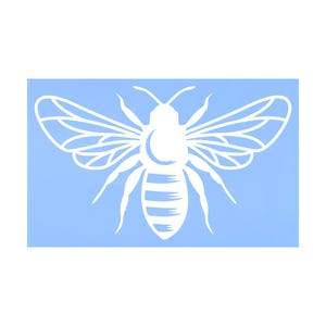 Bee Silhouette Vinyl Decal- Car Decal, Rear Window Decal, Laptop Decal