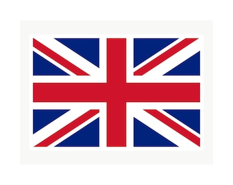 Waterproof Vinyl UK Flag Sticker Decal