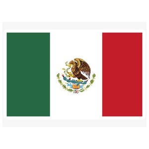 Waterproof Vinyl Flag Of Mexico Sticker Decal