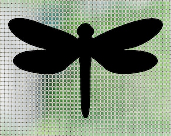 Die Cut Vinyl Retractable Screen Door Decal Pack - Dragonfly