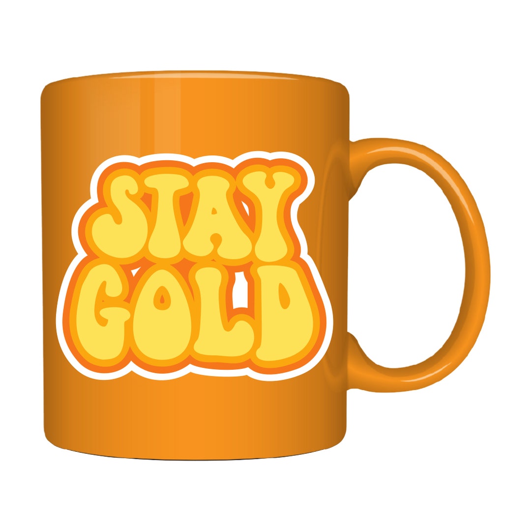 Retro Stay Gold Sticker for Car, Mugs, Glass, Laptop, Mirror & More - Etsy