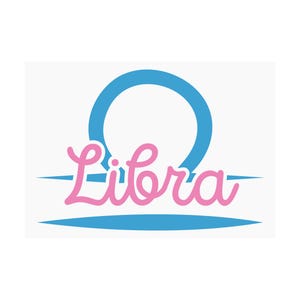 Libra Zodiac Decal: Waterproof Vinyl Sticker for Car, Laptop