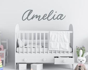 Die Cut Vinyl Removable Wall Decal - Custom Name Text Decal - Kids Bedroom Decor