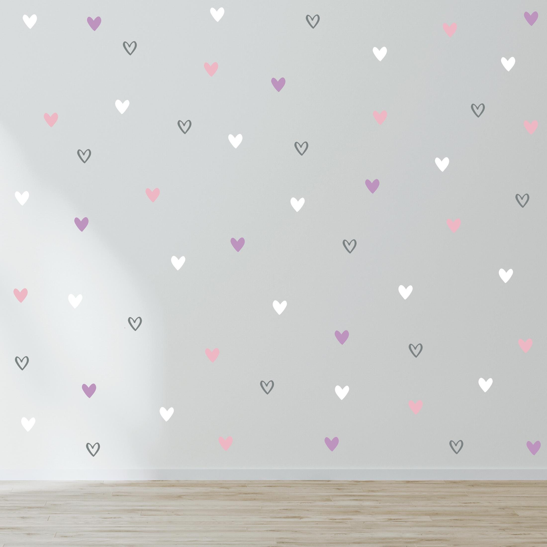 Heart Wall Decals: Die Cut Vinyl Decor - Etsy