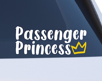 Passenger Princess Crown Car Car Decal