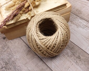 4 Metres x Brown Craft Rope Ribbon String Natural Wedding Rustic KRAFT