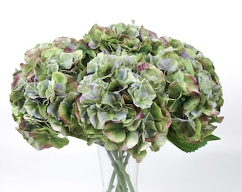 Real-touch Hydrangea Stem in Green 50cmH | Artificial Flowers | Home Party Decor | DIY Flower Arrangement | Flower Australia