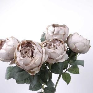 Antique Single Rose Stem 54cmH | Artificial Rose | Faux Flowers | Rose Stem | Single Rose Flower