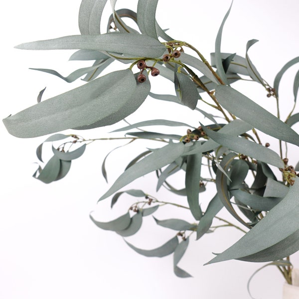 Eucalyptus Gum Branch with Berries 104cmH |  Native Flowers | Artificial Flowers Australia | Flower Arrangements
