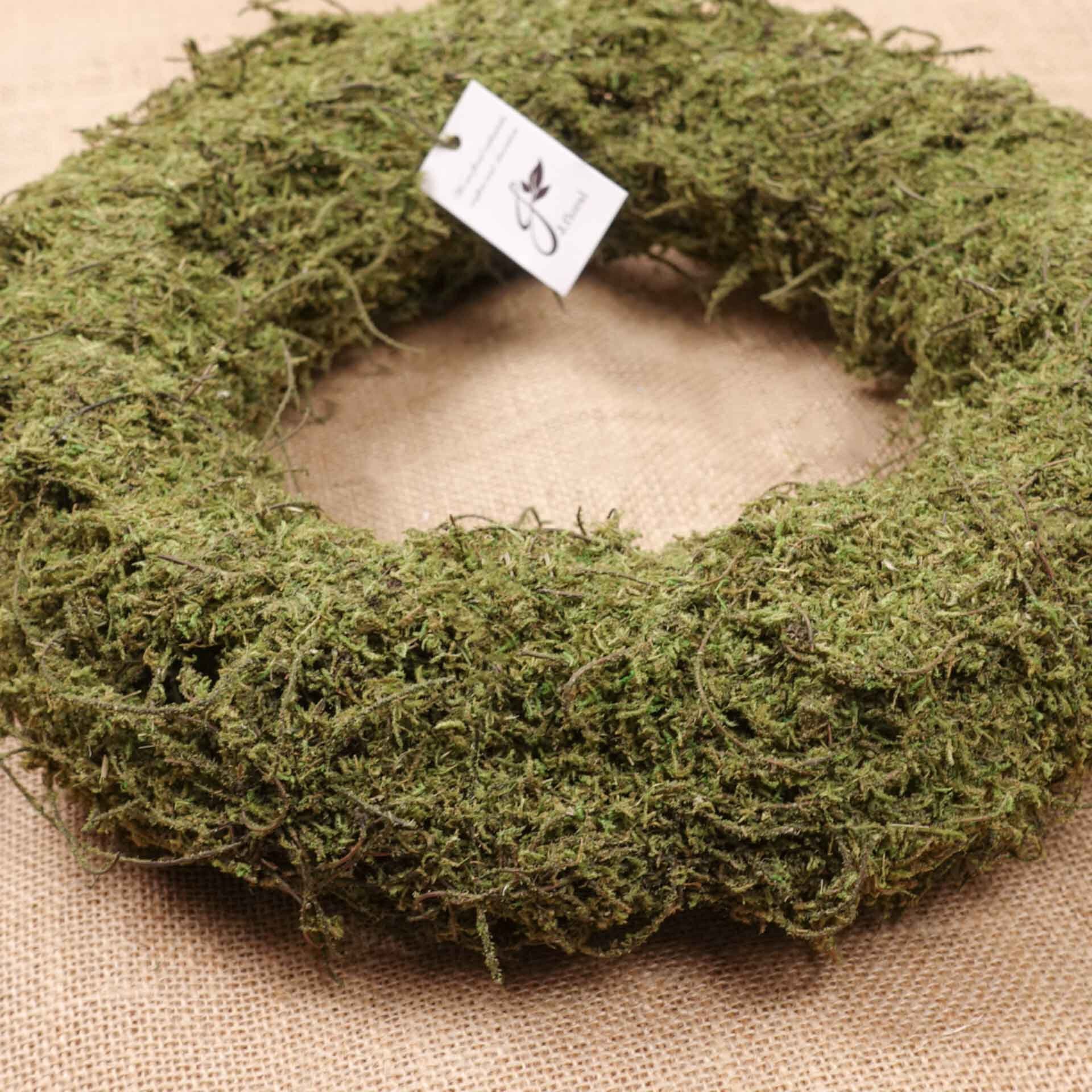 Natural Dried Green Moss Wreath 25cmd 30cmd Natural Wreath Etsy Australia