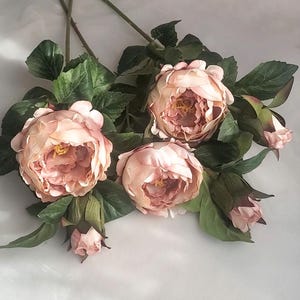 English Rose Stem 64cmH | Artificial Rose | Faux Flowers | Rose Stem | Single Rose Flower
