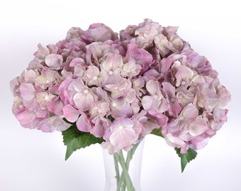 Real-touch Hydrangea Stem in Pink 50cmH | Artificial Flowers | Home Party Decor | DIY Flower Arrangement | Flower Australia