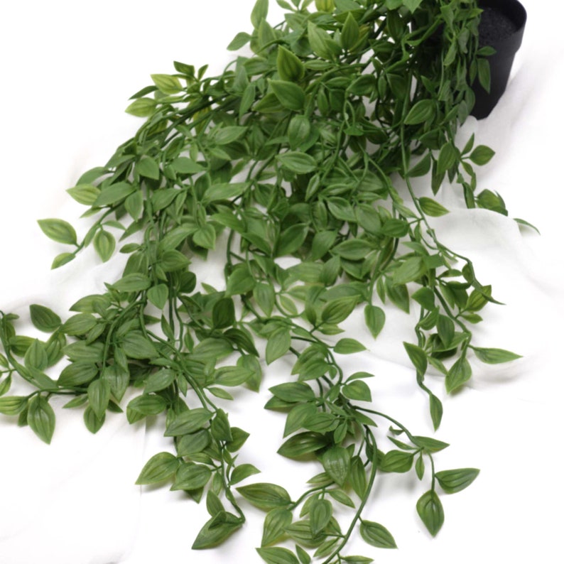Hanging Leaf With Pot 70cmh in Green Artificial Greenery Etsy Australia