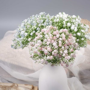Real-touch Baby's Breath Bouquet 31cmH | Artificial Flower | Gypso Byby's Breath | DIY Flower Arrangement | Wedding Flowers