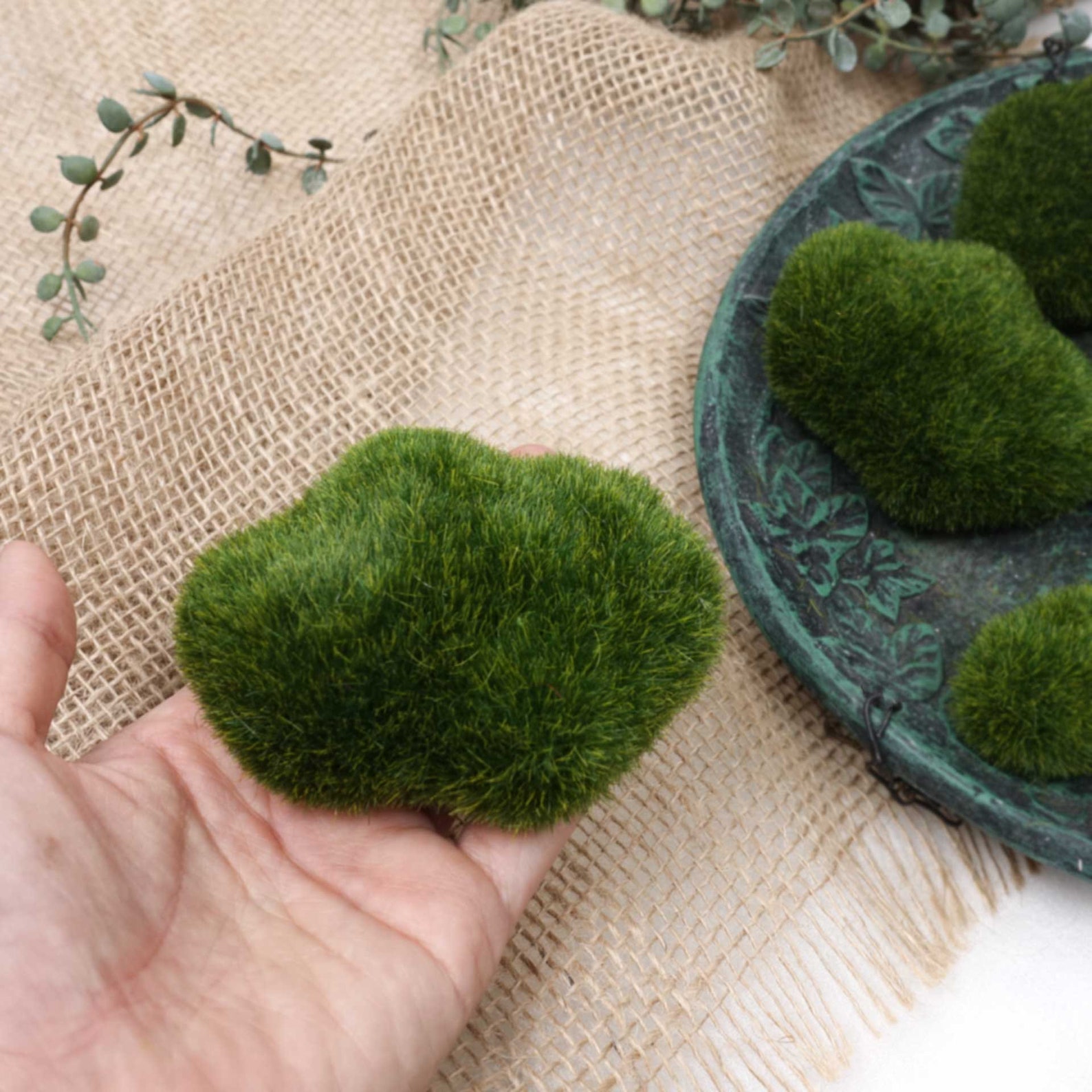 20pcs Artificial Faux Moss Stone Rocks Terrariums Moss Rocks Etsy Australia