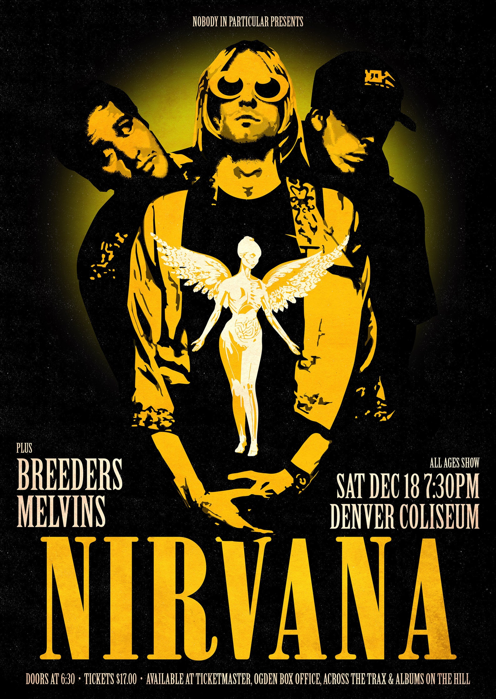 Nirvana Retro Style Concert Poster Art Print Etsy