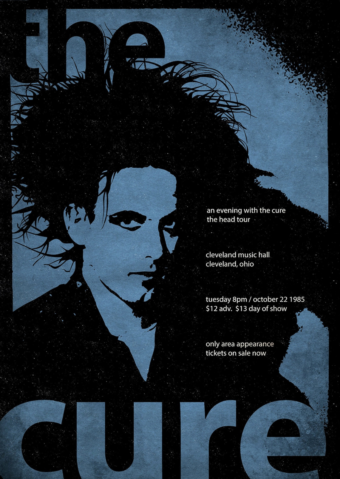 The Cure Retro Style Concert Poster Art Print Etsy