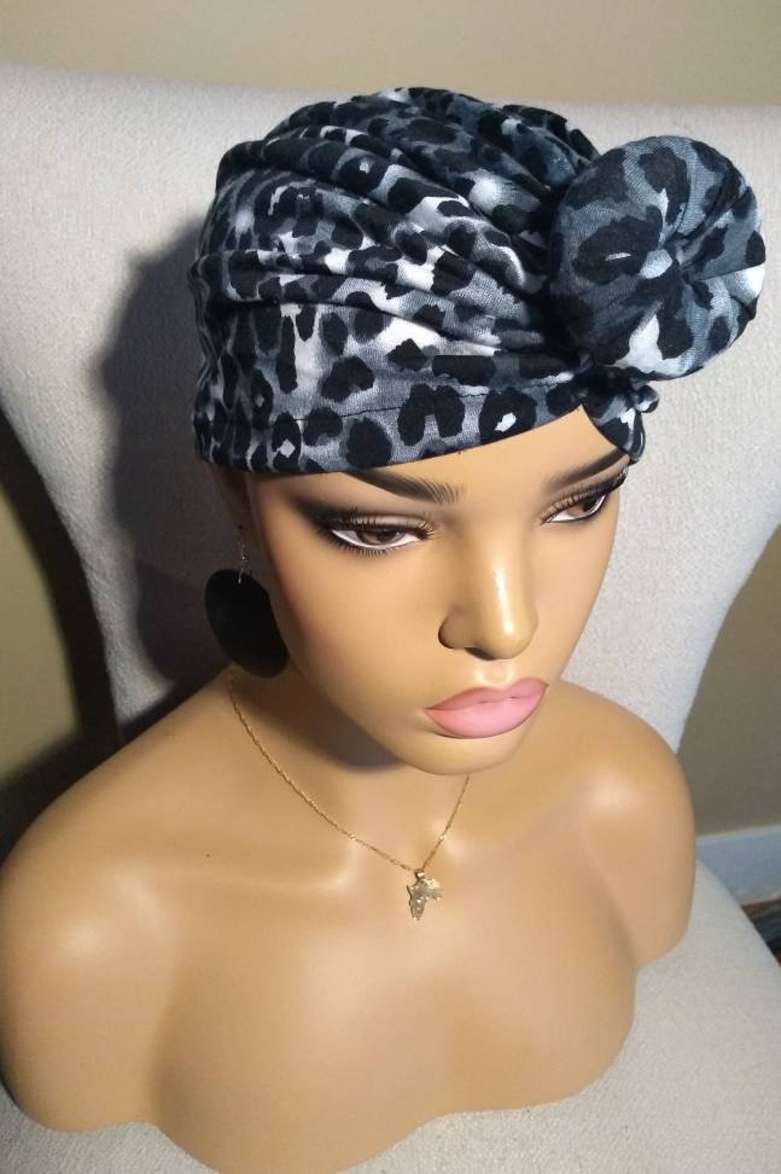 Pretied Head Wrap/Turban Top Knot Turbans Turban Hat Etsy