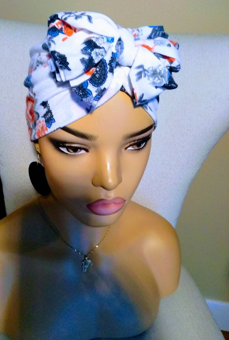 Pretied Head Wrap/turban Top Knot Turbans Turban Hat Etsy