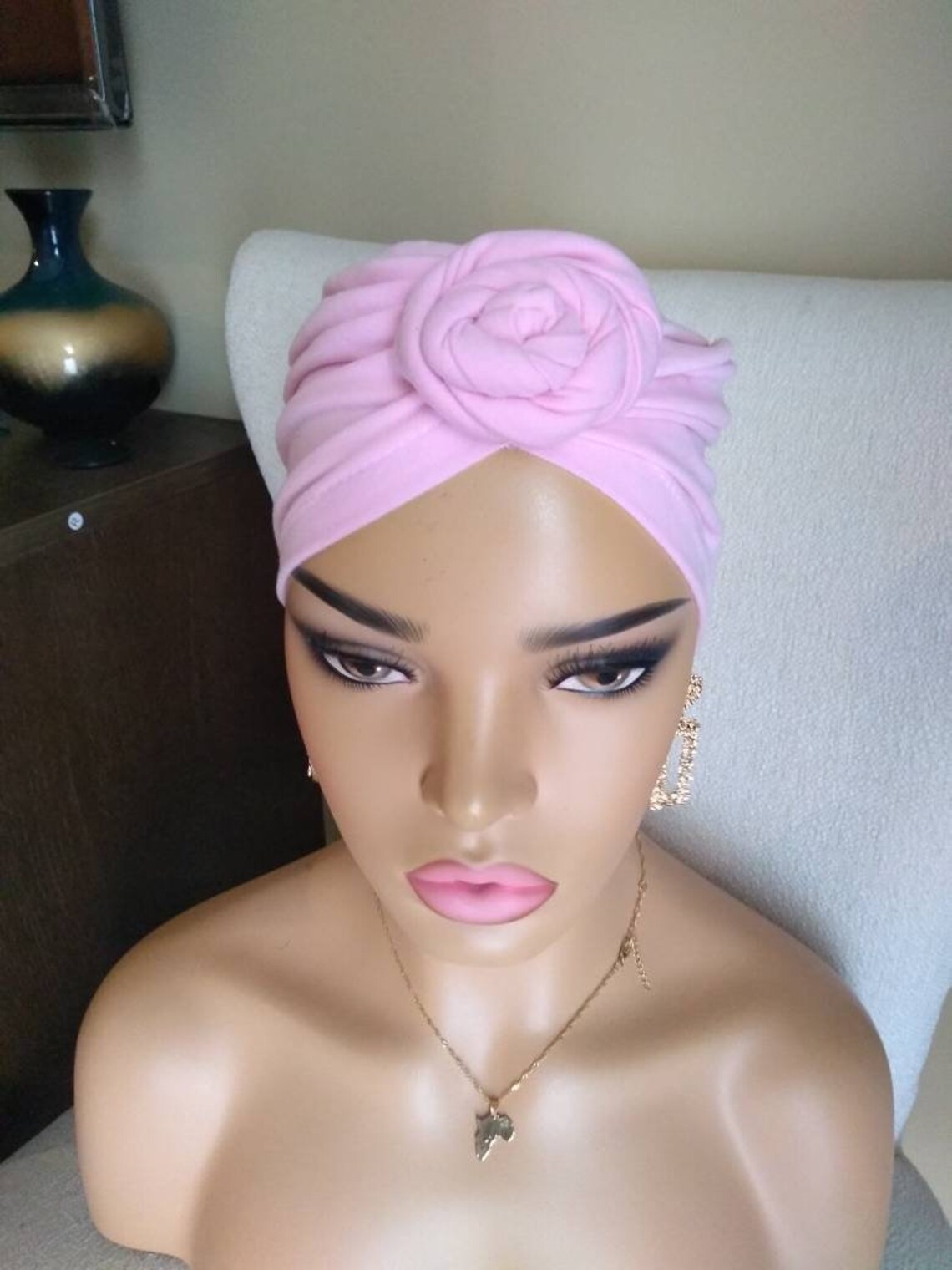 Pretied Head Wrap/Turban Top Knot Turbans Turban Hat Etsy