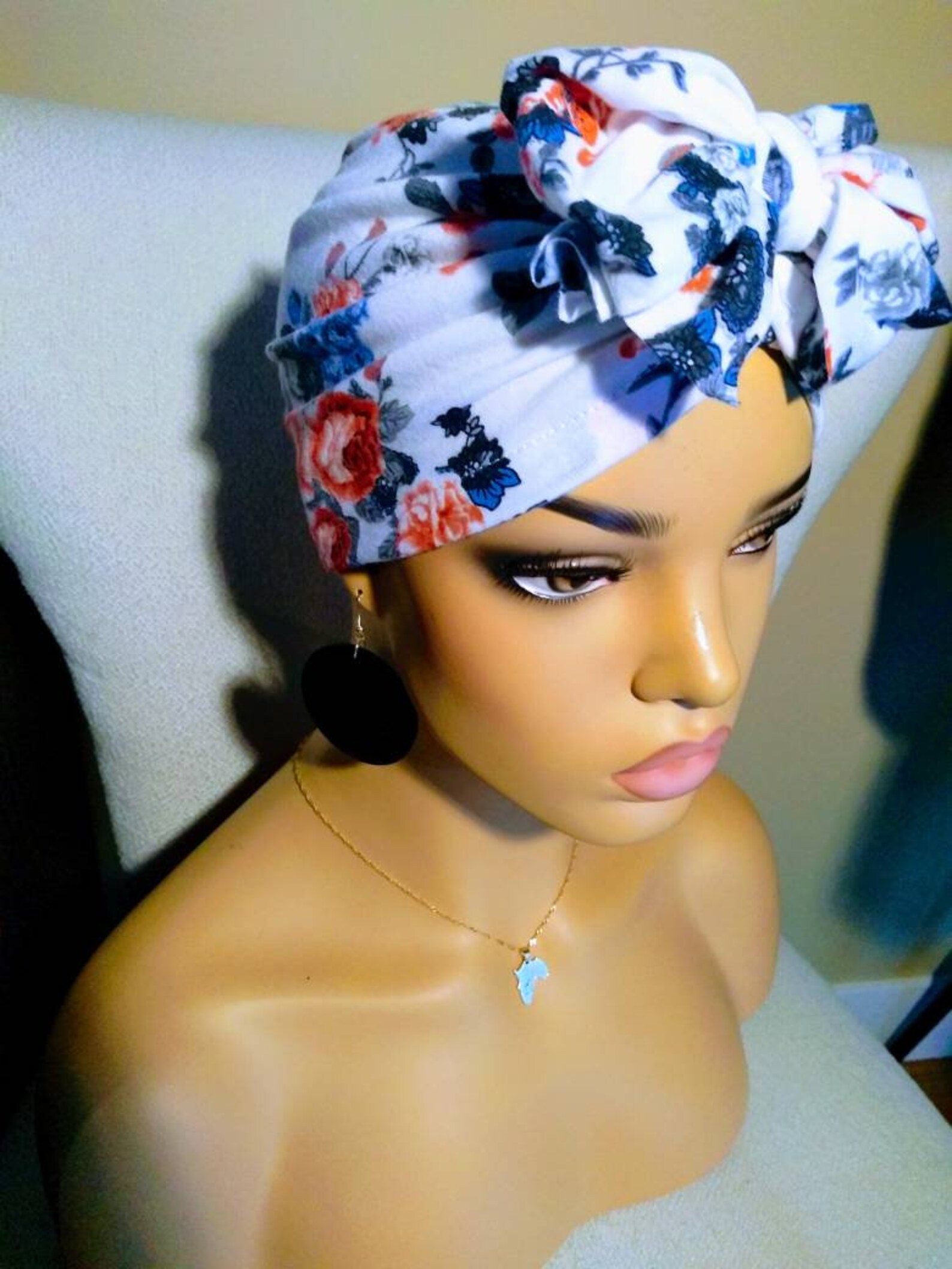 Pretied Head Wrap/turban Top Knot Turbans Turban Hat Etsy