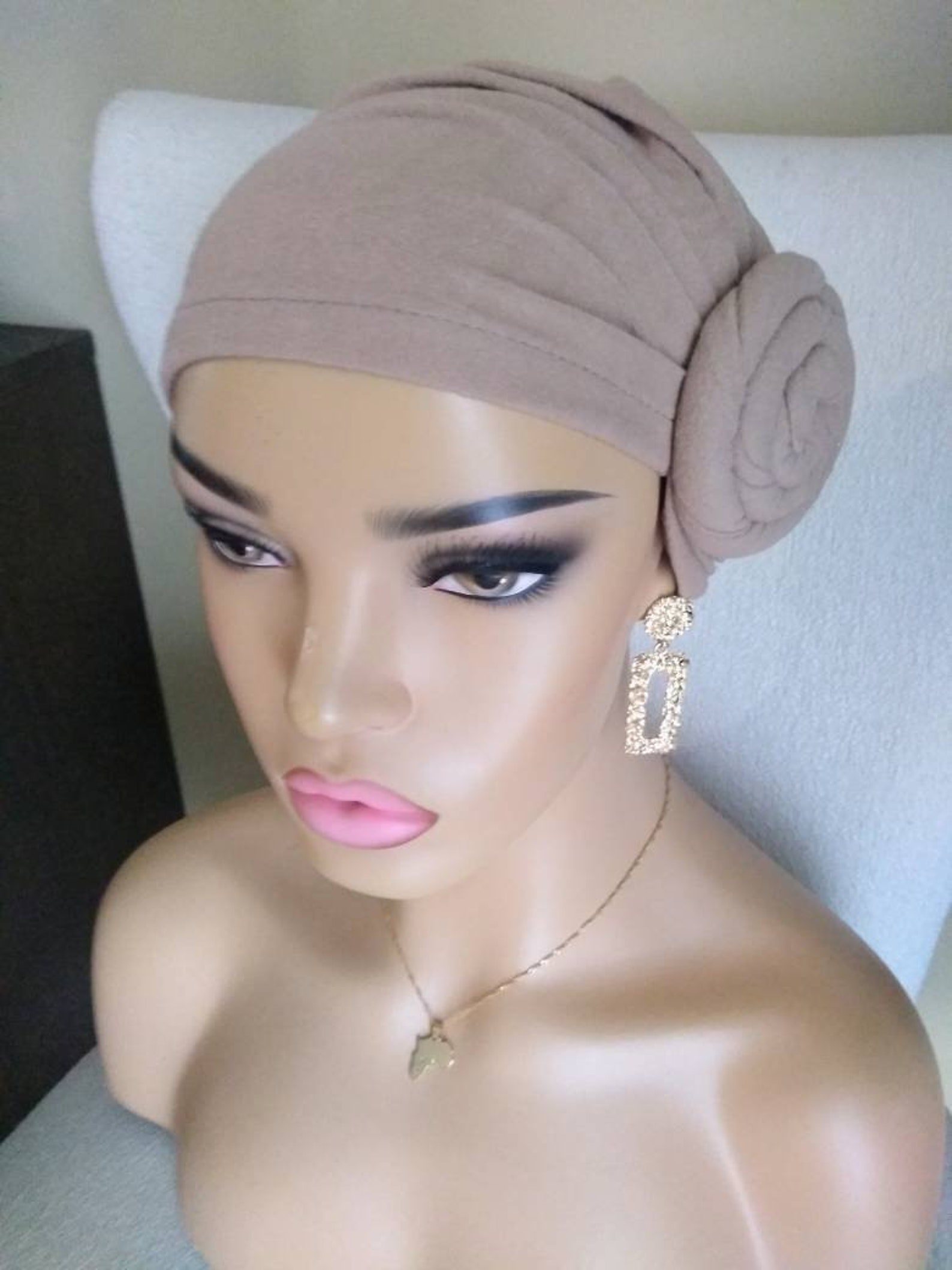 Pretied Head Wrap/Turban Top Knot TurbansTurban Hat Etsy