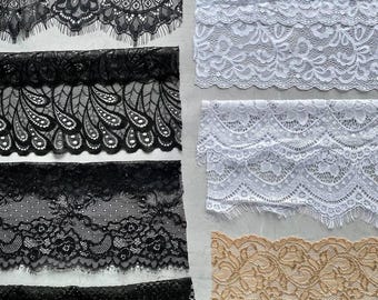 Embroidered and cotton lace samples for Custom order by your personal measurements