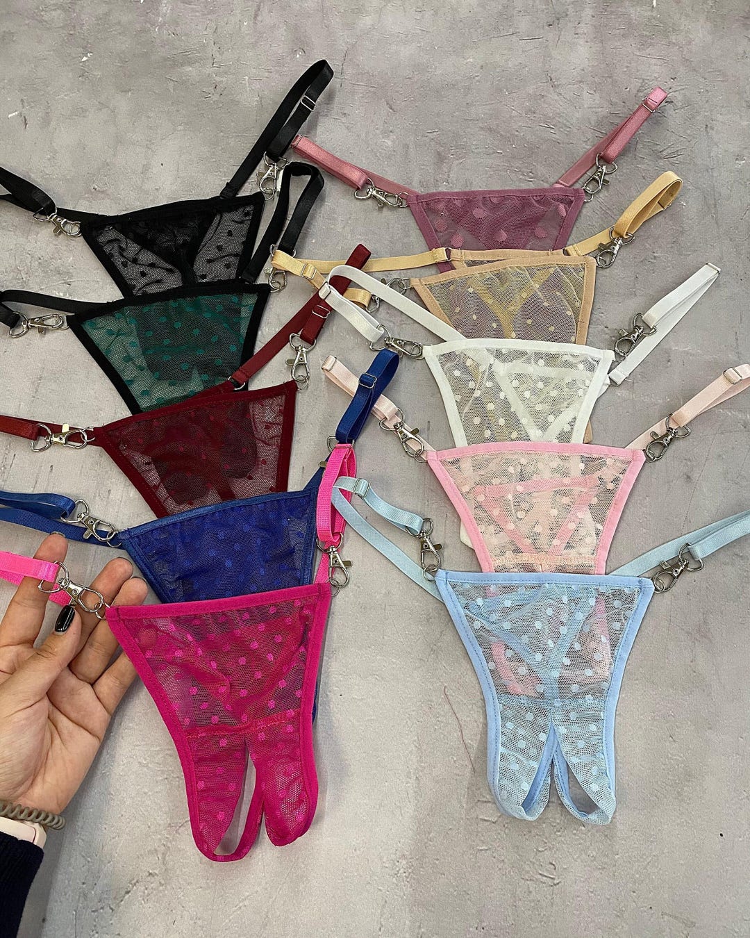 Valentines Lingerie Gift! Crotchless Panties- NATALY | Open Crotch ...