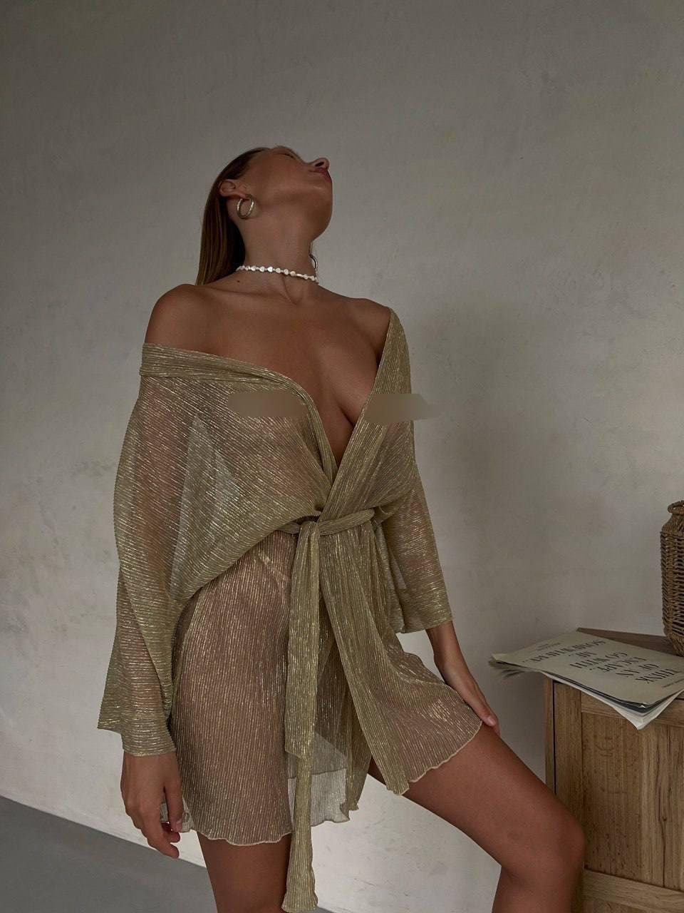 Gold Nightgown - Etsy
