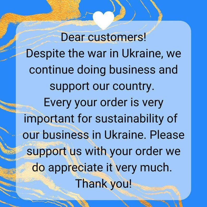 a blue background with a white heart and a quote that reads dear customers despite the