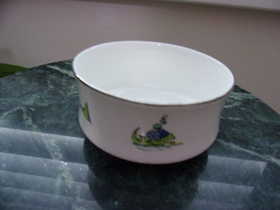 Vintage Crown Sterling England Fine Bone China Bowl Floral Design