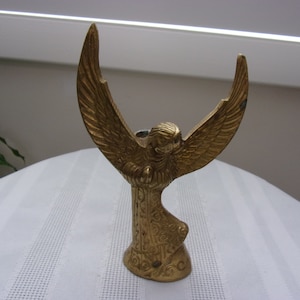 Vintage Brass Angel Candleholder