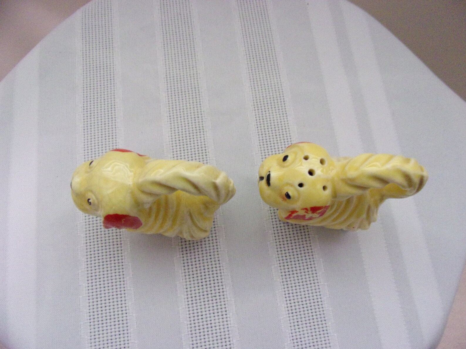 Unique Vintage Ceramic Dog Salt & Pepper Shakers Made In Japan Etsy