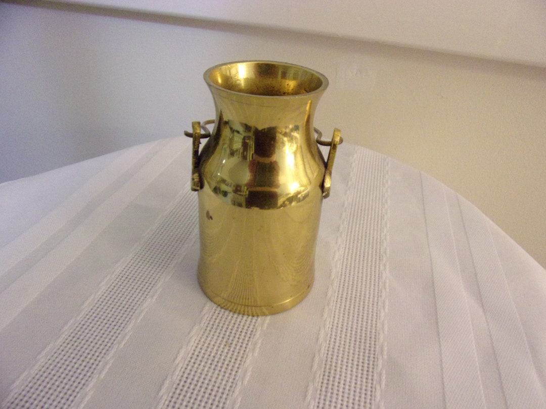 Vintage Brass Milk Bucket Etsy
