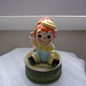 Vintage Raggedy Ann And Andy Music Box