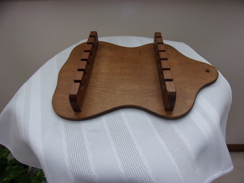 Vintage Handcrafted Wooden Spoon Holder Holds Twelve Spoons Etsy