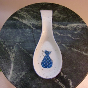 Vintage Ceramic Cat Spoon Rest